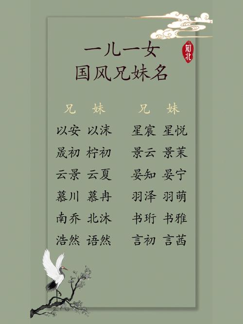 兄妹起名名字大全（兄妹取名字大全）