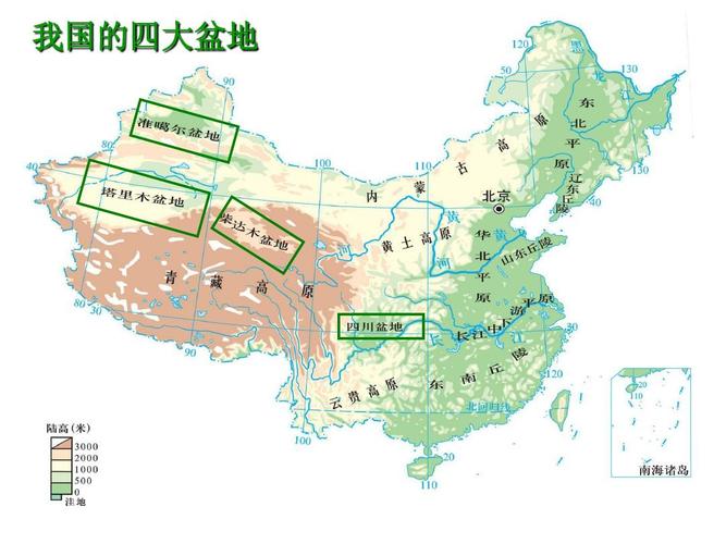 中国四大盆地_中国四大盆地是哪四个