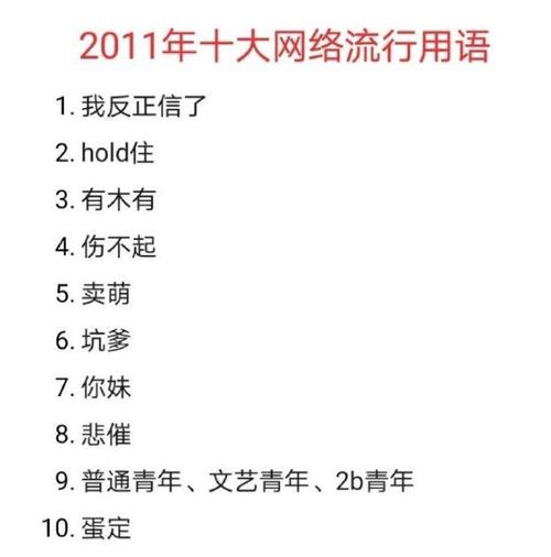 网络流行语大全_最新网络流行语大全