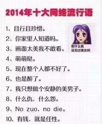 网络流行语大全_最新网络流行语大全