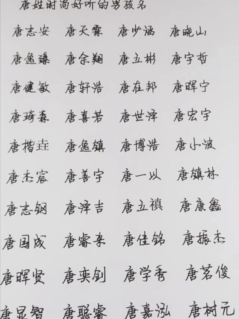 给姓唐的男女宝宝起名_给姓唐的男女宝宝起名字