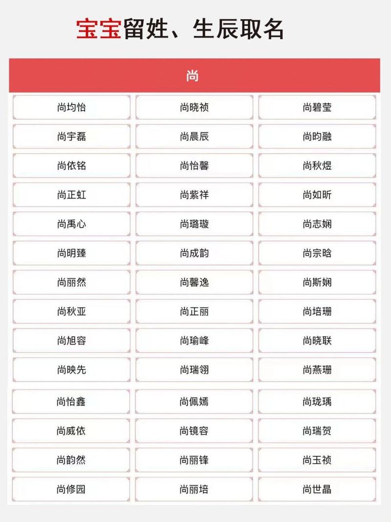 八月份出生的女宝宝取名_八月份出生的女宝宝取名姓尚