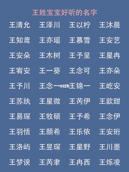 男孩王姓名字大全_男孩王姓名字大全两个字