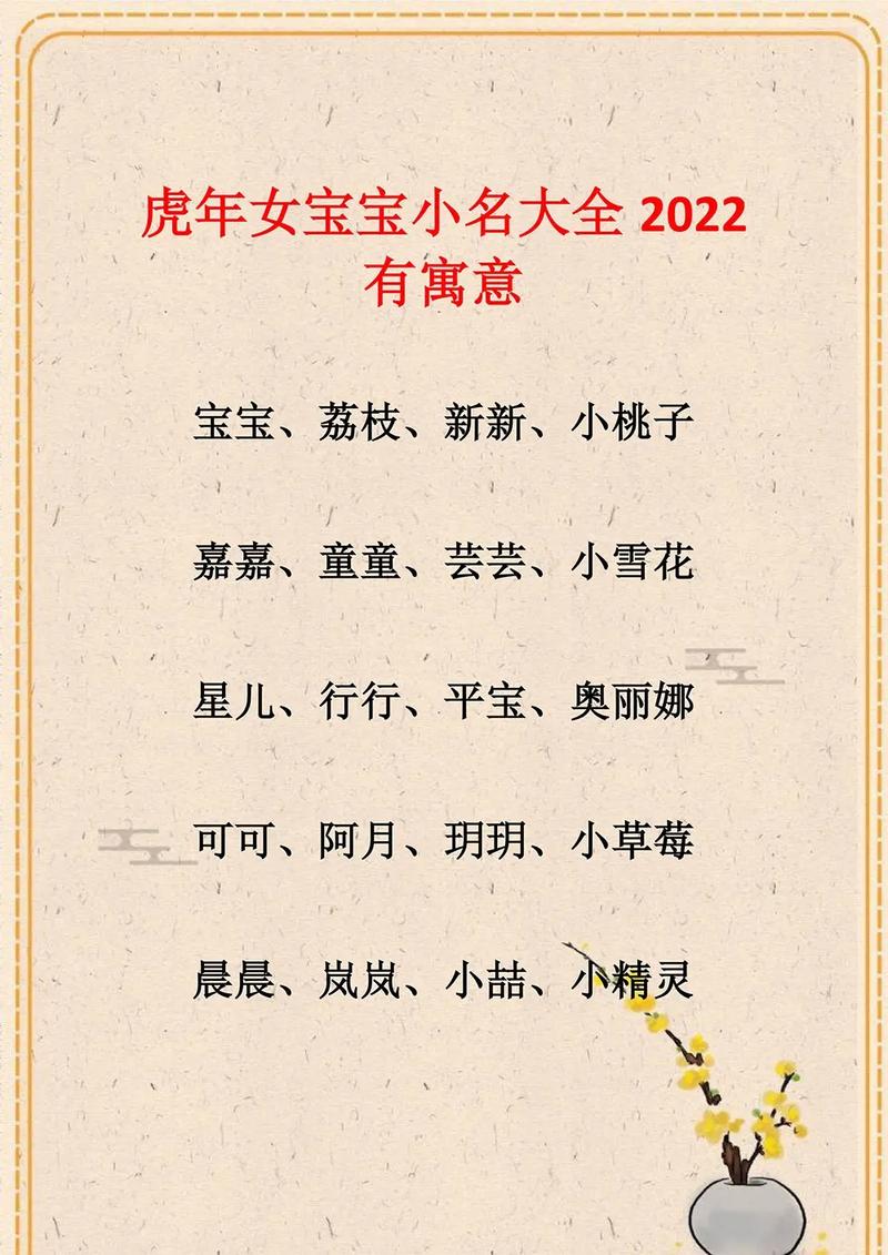 2022女宝宝名字排行榜名单_2022女宝宝取名大全集