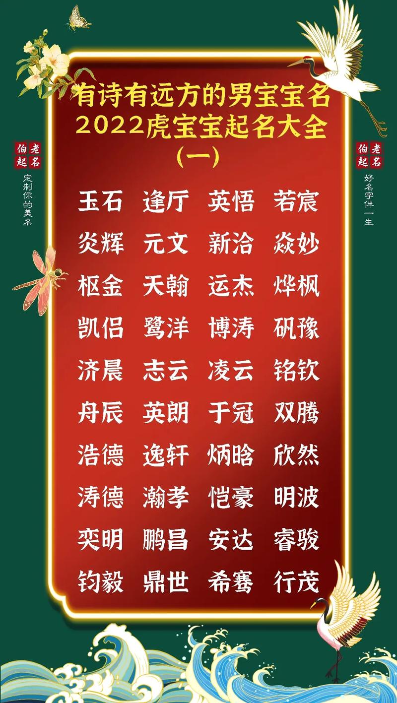 2022男宝取名大全_2022男宝宝取名大全