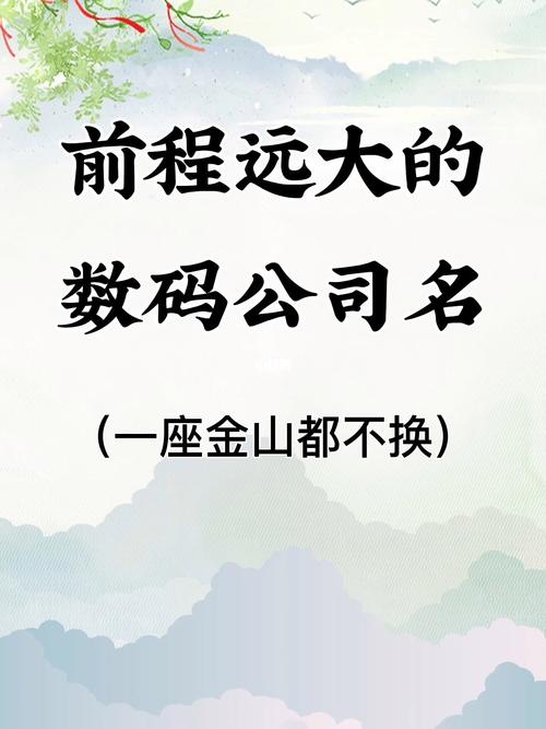 数码公司起名大全_数码公司起名大全参考