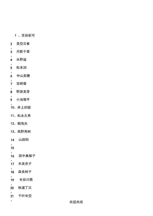 常用名字大全_日本人常用名字大全