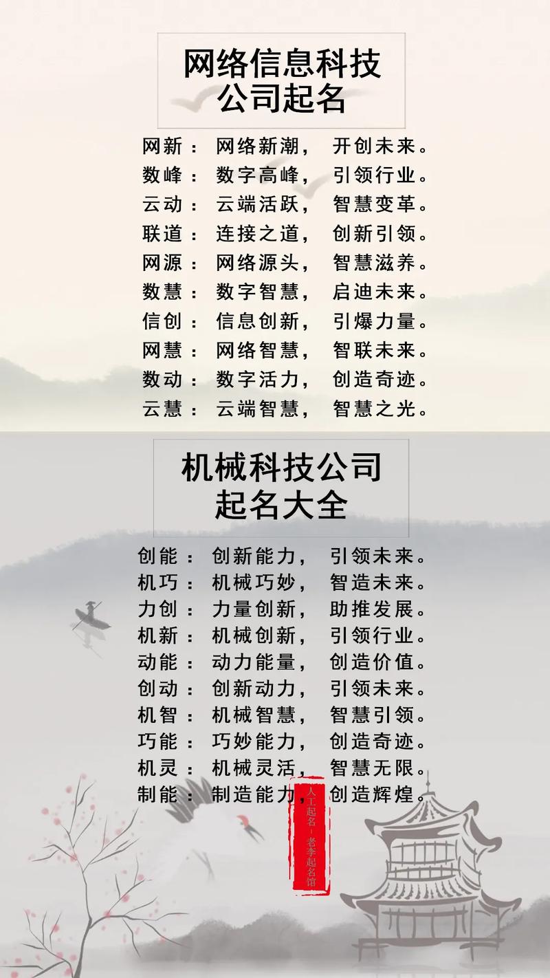 科技公司起名参考_科技公司起名参考大全