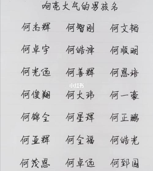 何姓孩子取名_何姓孩子取名大全