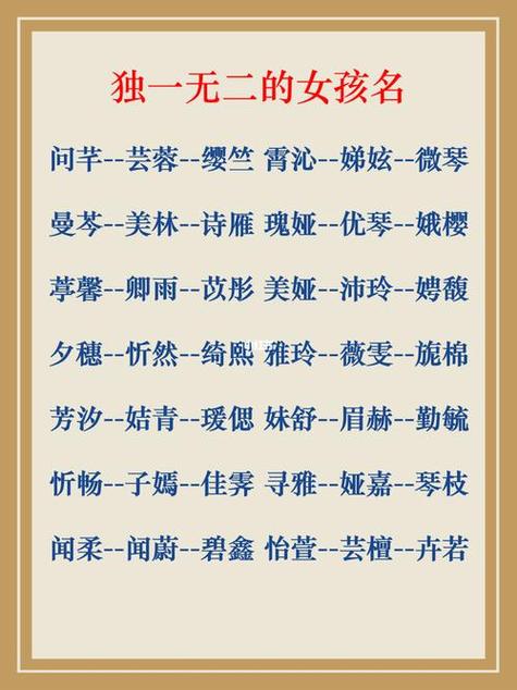 2015年出生的女孩名字大全_2015年出生的女孩名字大全四个字
