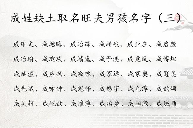 成姓男孩起名简单霸气_成姓男孩起名简单霸气二字