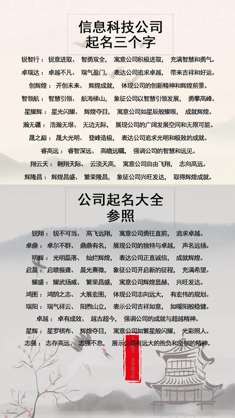 三个字的科技公司名称_三个字的科技公司名称精选