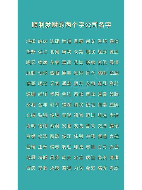 顺字起公司名字_顺字起公司名字大全