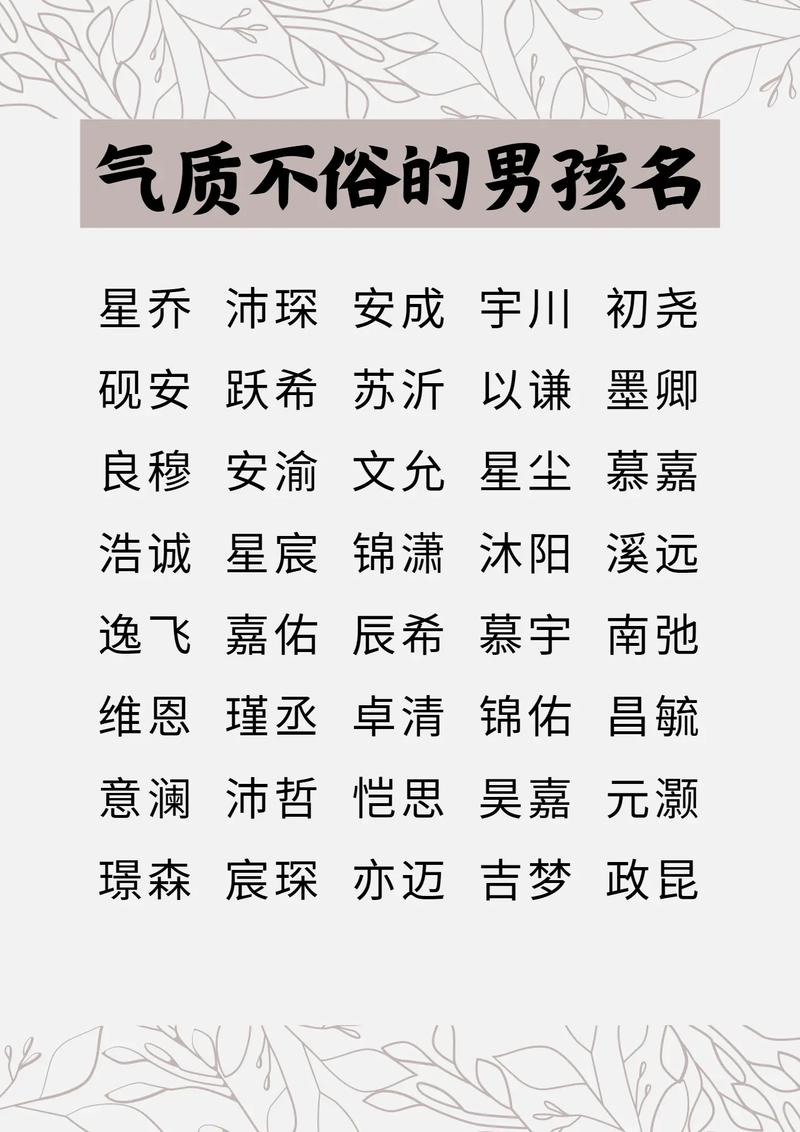 刚出生的男婴儿取名_刚出生的男婴儿取名字