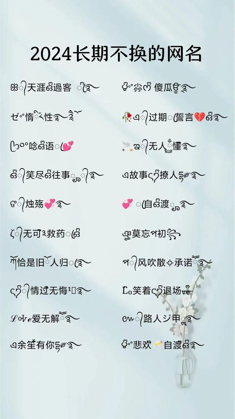 起网名昵称大全好听的昵称大全_2024最火微信名字