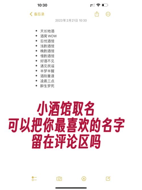 小酒馆取名大全_小酒馆取名大全带数字两字