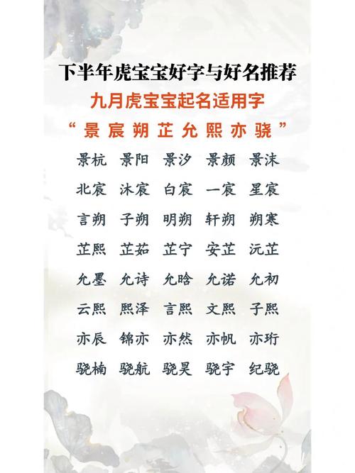 2022虎宝宝取名好字_2022虎宝宝取名好字有哪些