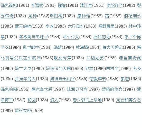 80年代国产老电影名字大全_80年代国产老电影名字大全集