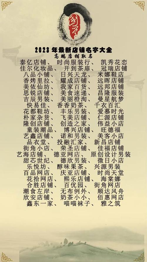 电子店铺起名大全_电子店铺起名大全最新
