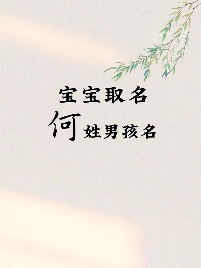 2021何姓有蕴意的男孩名字_2021何姓有蕴意的男孩名字大全