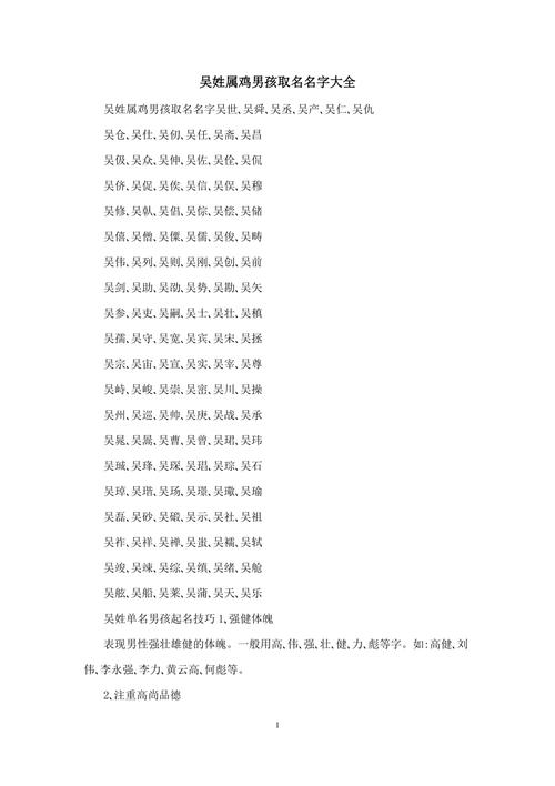 属鸡女孩姓名起名字大全_属鸡女孩姓名起名字大全集