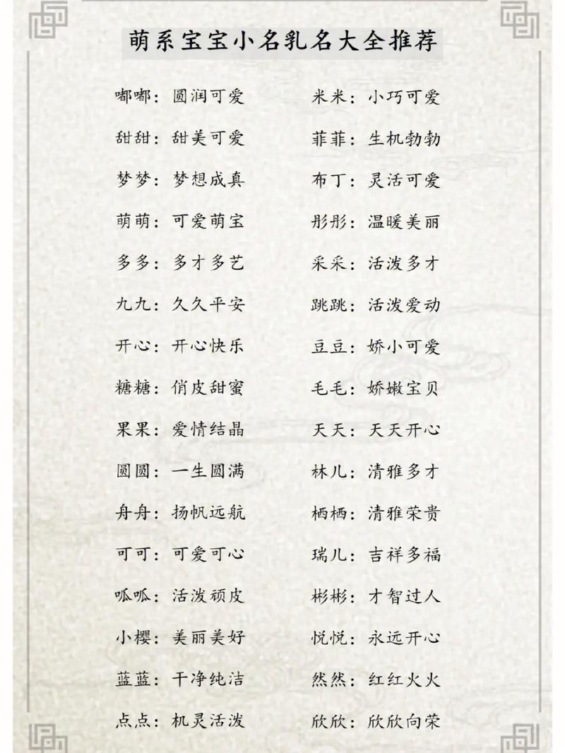 给小巧的东西起名字大全_给小巧的东西起名字大全四个字