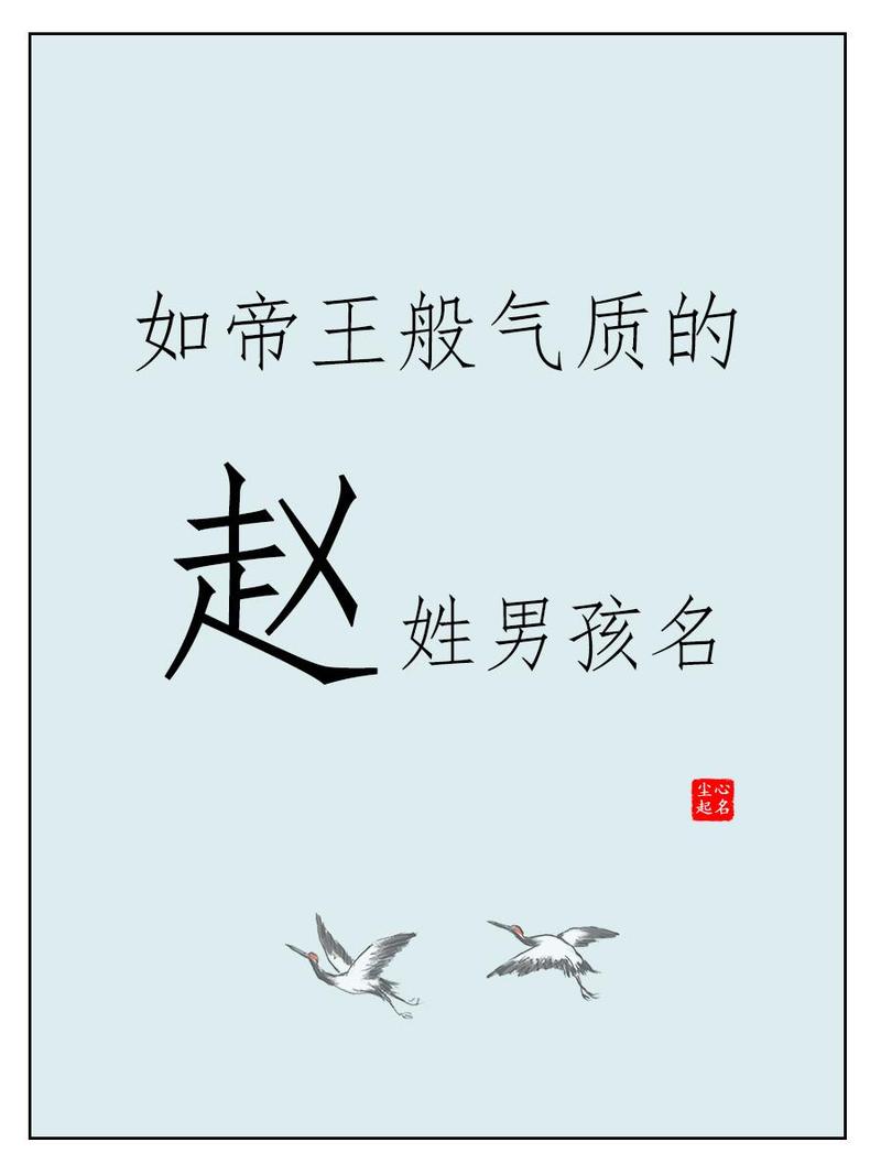 给猪年宝宝起名字男孩姓赵_给猪年宝宝起名字男孩姓赵怎么取