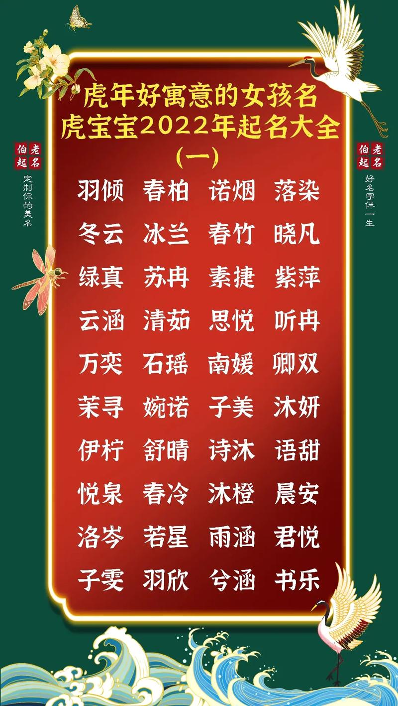 姓司的虎年女宝宝起名字_姓司的虎年女宝宝起名字大全