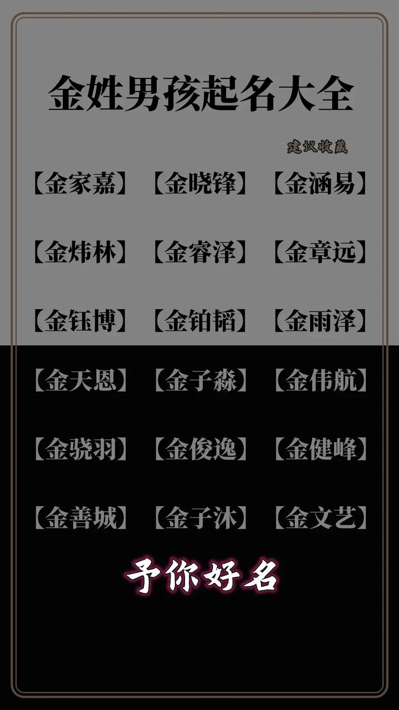 姓金的男宝宝起名字小名_姓金的男宝宝起名字小名大全