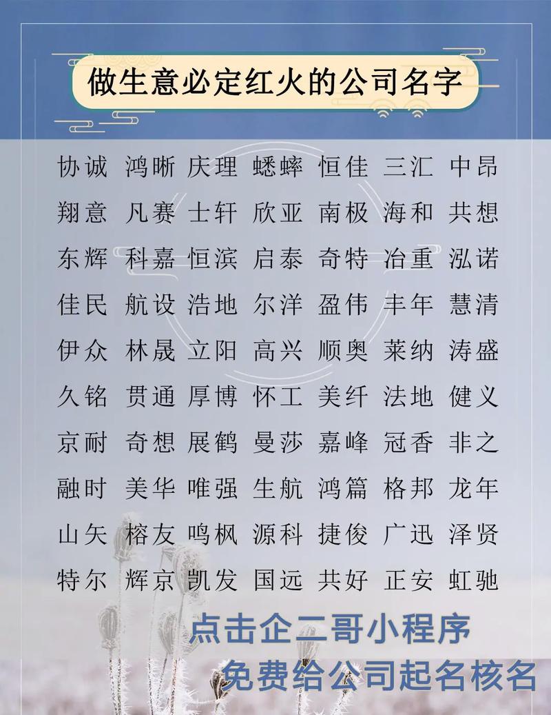 菜业起名字大全名称_菜业起名字大全名称及寓意