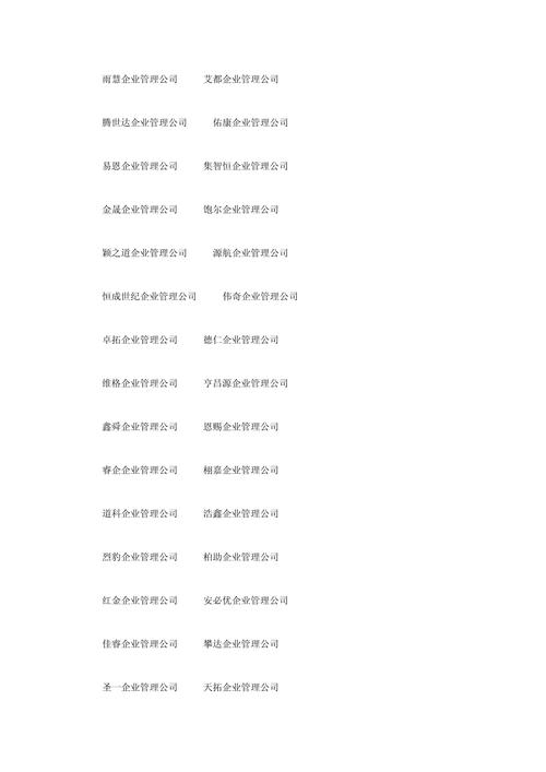 管理咨询公司起名字_管理咨询公司起名字大全