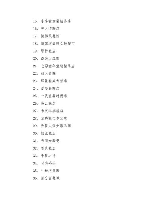 幼儿园鞋店名字大全起名_幼儿园鞋店名字大全起名四个字