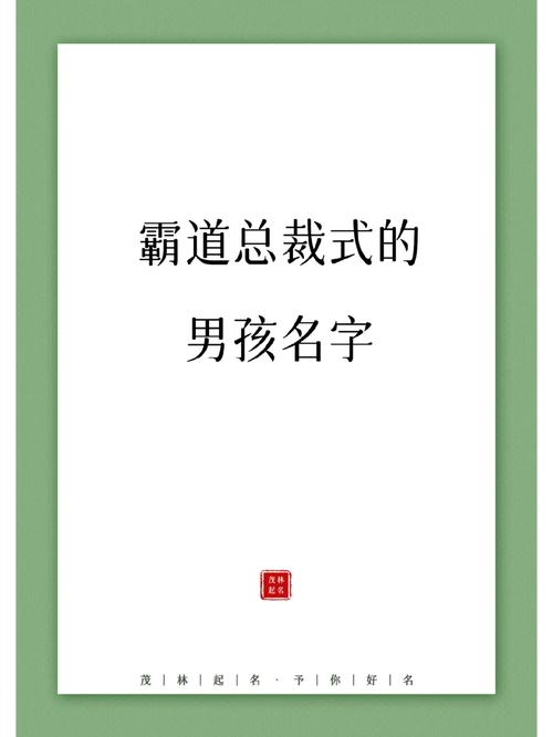 怎么给霸道总裁起名字大全_怎么给霸道总裁起名字大全四个字