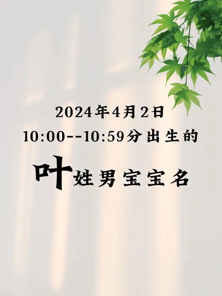 姓叶双胞胎男宝宝起名字_姓叶双胞胎男宝宝起名字怎么起