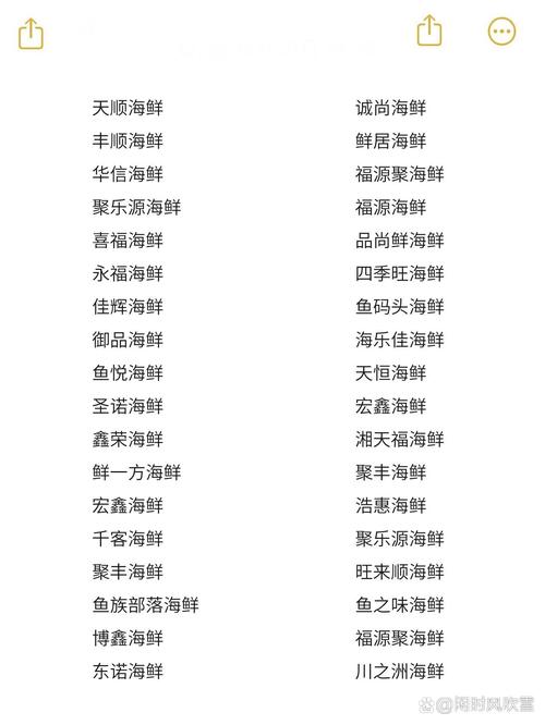 海鲜进口公司起名字_海鲜进口公司起名字大全
