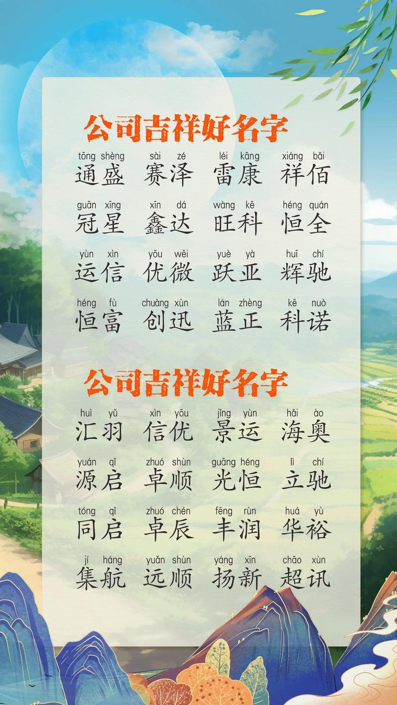 吉祥喜庆公司起名字_吉祥喜庆公司起名字大全