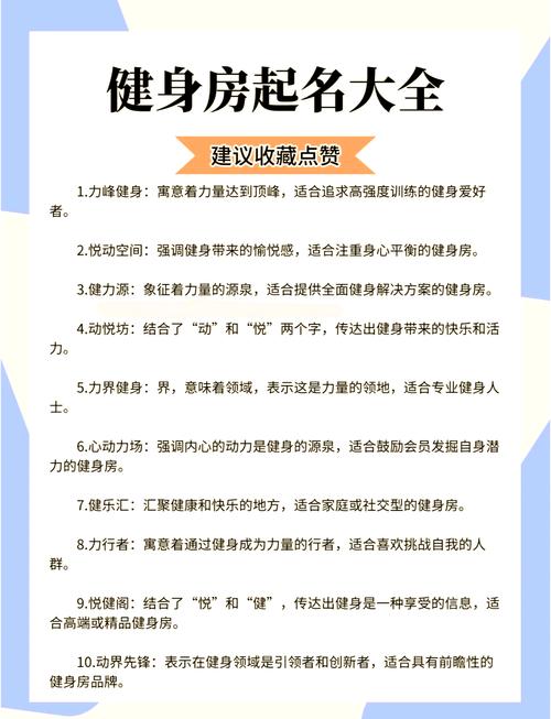 健身公司起名字大全_健身公司起名字大全免费