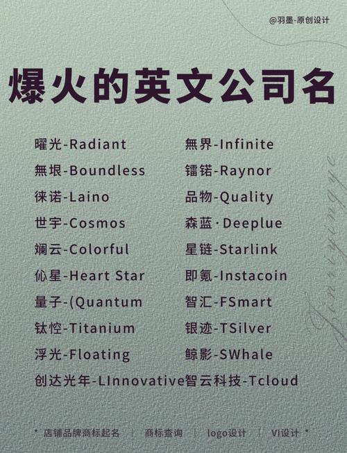 老外公司起名字_老外公司起名字大全
