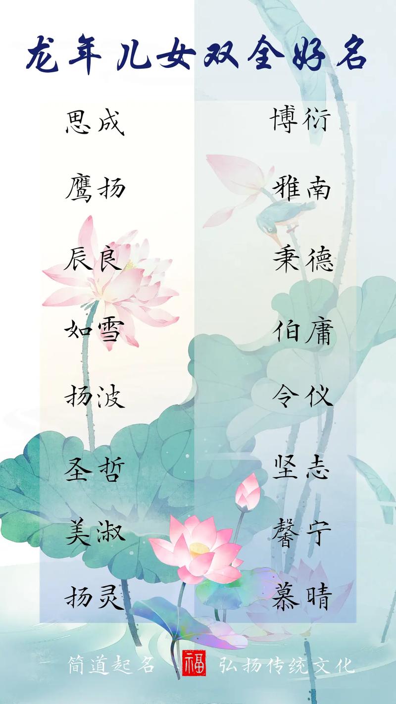 女儿和儿子怎么起名字大全_女儿和儿子怎么起名字大全四个字