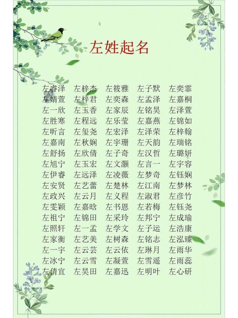 左姓起名字大全虎宝宝_左姓起名字大全虎宝宝男孩