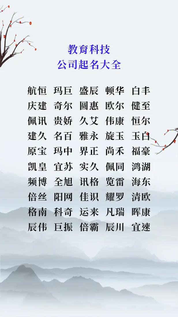 南京教育公司起名字_南京教育公司起名字怎么起