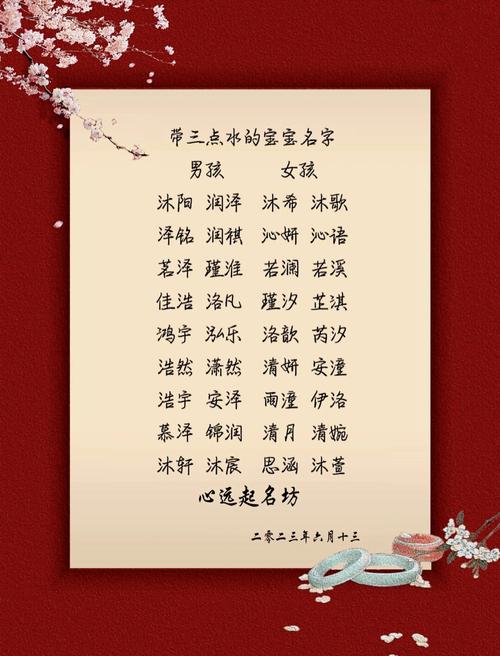 女宝宝带木带三点水起名字_女宝宝带木带三点水起名字好吗