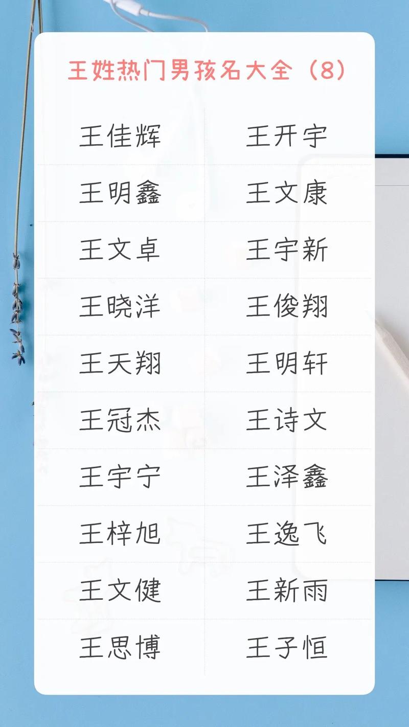 姓王的中性起名字大全_姓王的中性起名字大全男孩