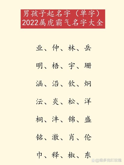 属虎父母给孩子起名字大全_属虎父母给孩子起名字大全男孩