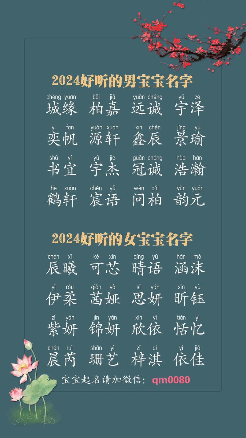 宝宝起名字2020_给宝宝起名字大全2024免费
