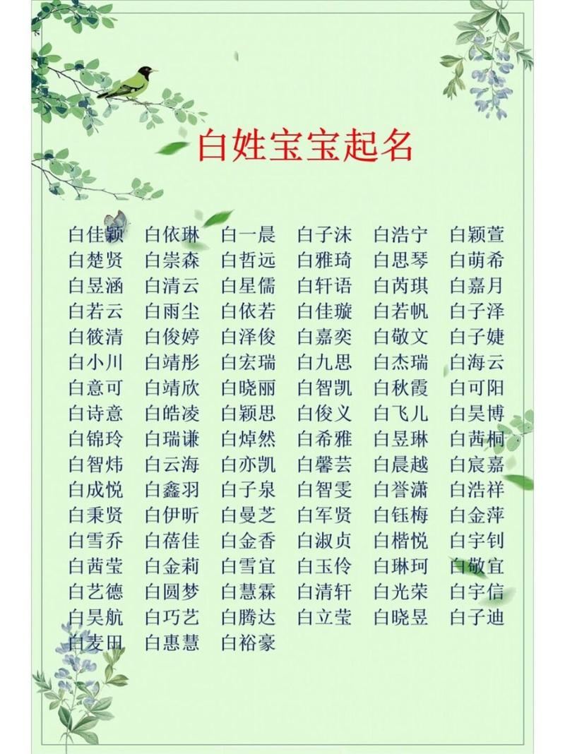 宝宝起名字白色_宝宝起名字白色什么意思