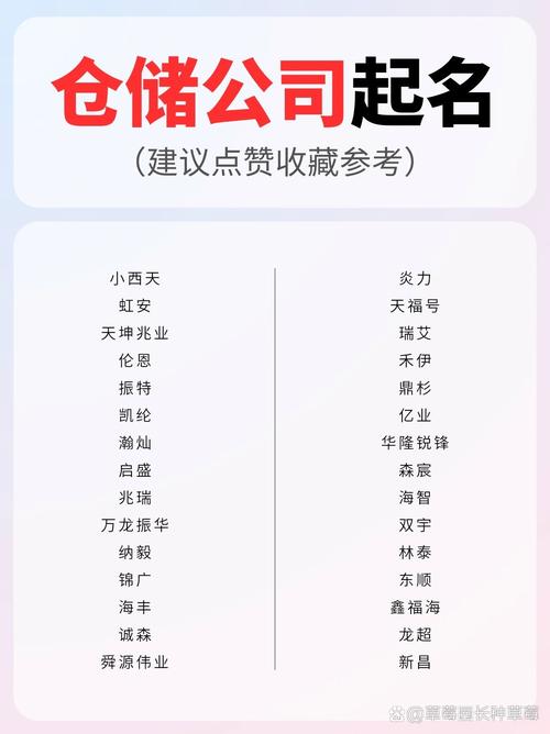 仓储管理公司怎么起名字_仓储管理公司怎么起名字好听