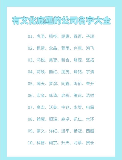 公司起名字什么文化好听_公司起名字什么文化好听点