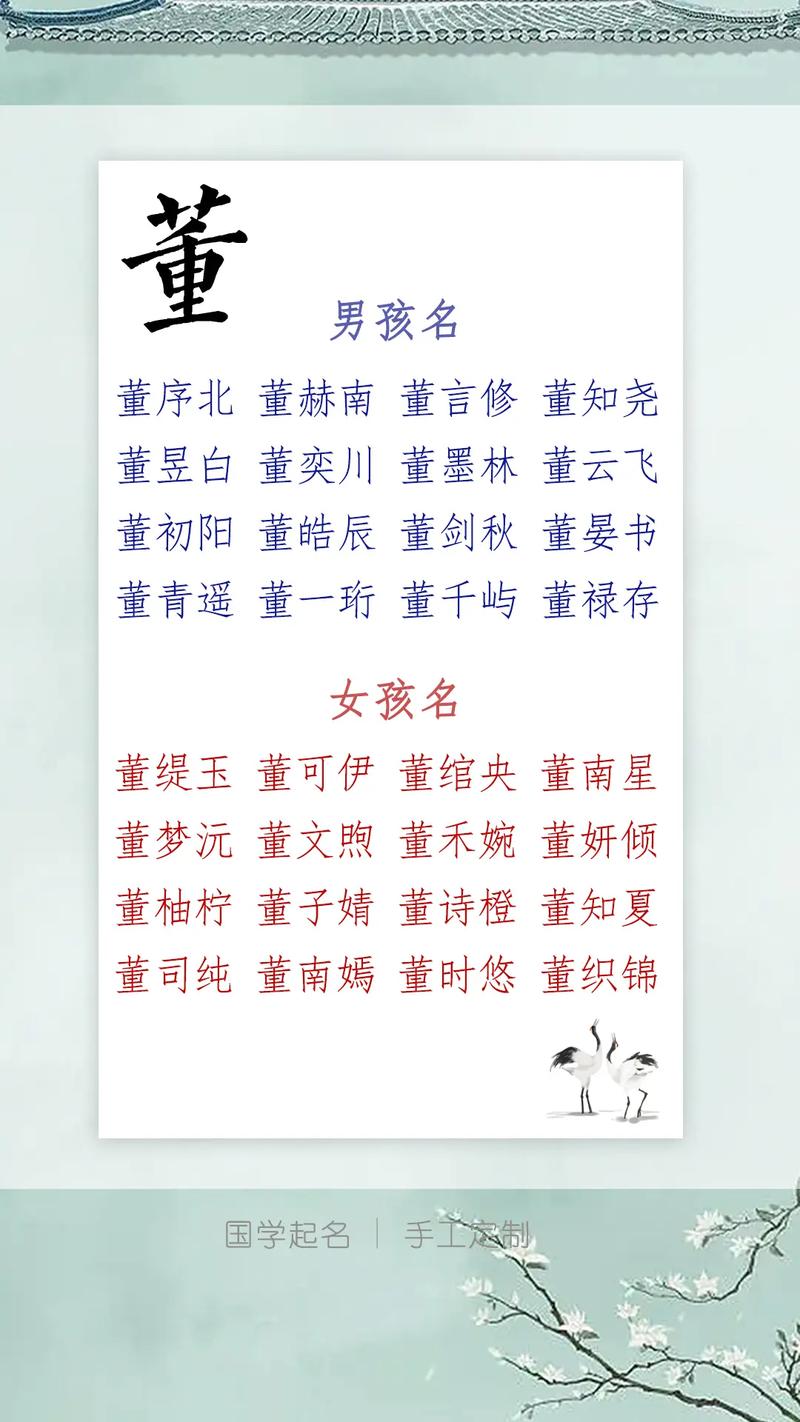 董宝宝起名字_董宝宝起名字大全