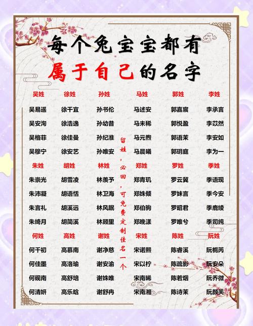 宝宝起名字兔_宝宝起名字兔年